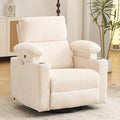 Oversized Power Recliner Chair Swivel Glider by Rhevoy