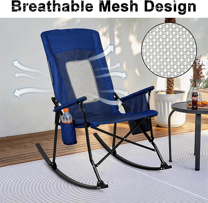 Romswi 2 Pack Rocking Camping Chair - Image 5
