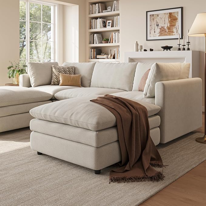 97" Cloud Couches for Living Room, 29.1" Deep Seat Modular Sectional Sofa - Image 6