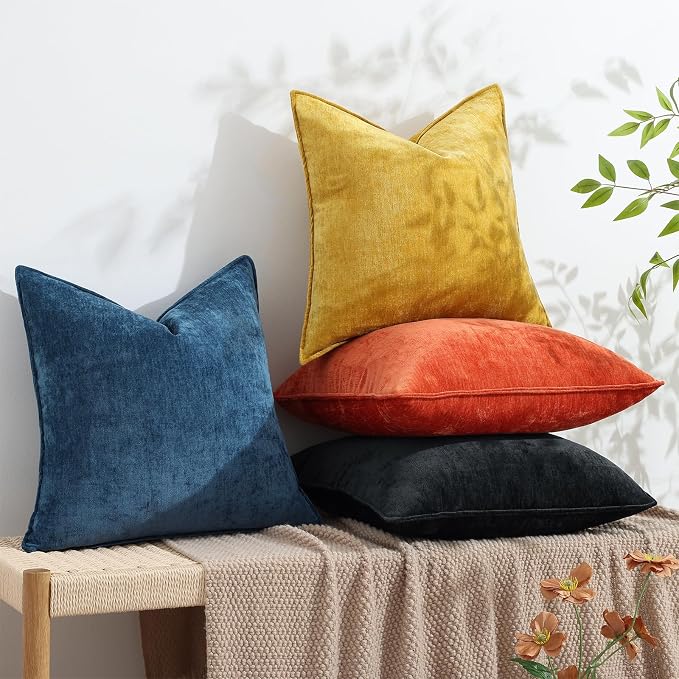 decorUhome Summer Couch Throw Pillow Covers 20x20 Set of 2, Decorative Soft - Image 4