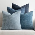 MIULEE Pack of 4 Couch Throw Pillow Covers 20x20 Inch Neutral Blue Soft by MIULEE