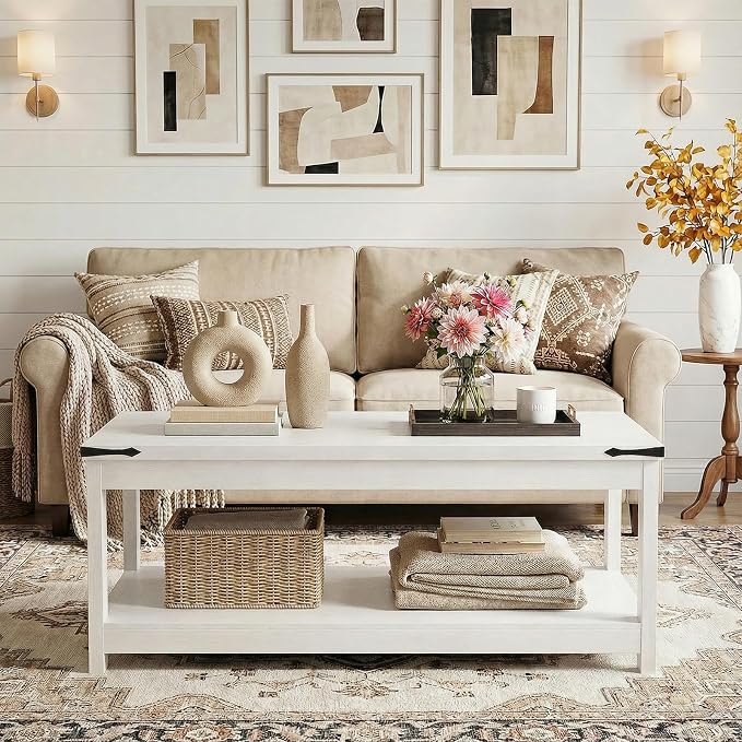 Homieasy 43.3” Rectangular Coffee Table - Image 3