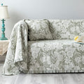 GLORY SEASON Sofa Cover Luxury Jacquard Stylish Embroidery Ruffle, Vintage Sofa by GLORYSEASON