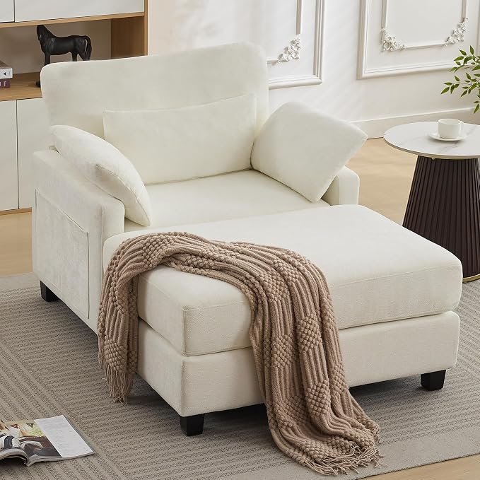 WUTUTUEE 57.5" Oversized Chaise Lounge by WUTUTUEE