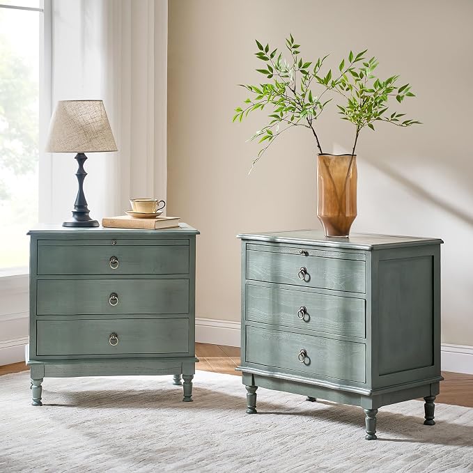 HULALA HOME Solid Wood End Table Set of 2 - Image 8