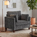 Luxury Oversized Accent Chair, 40.9" Upholstered Piping Single Armchairs by LANDASSYHOME