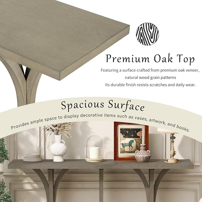 59.8'' Wooden Console Table - Image 5