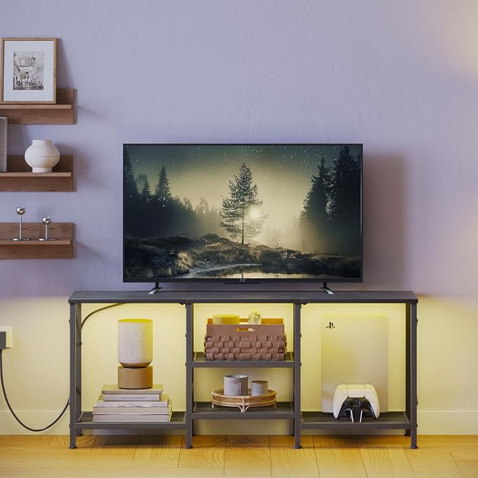 JARHETUN TV Stand with LED Lights - Image 2