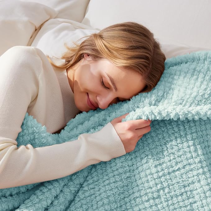 Whale Flotilla Queen Size Fuzzy Fleece Blanket - Image 2