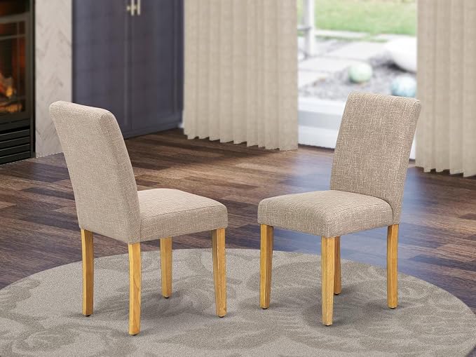 East West Furniture ABP4T04 Abbott Parson Dining Chairs - Image 2