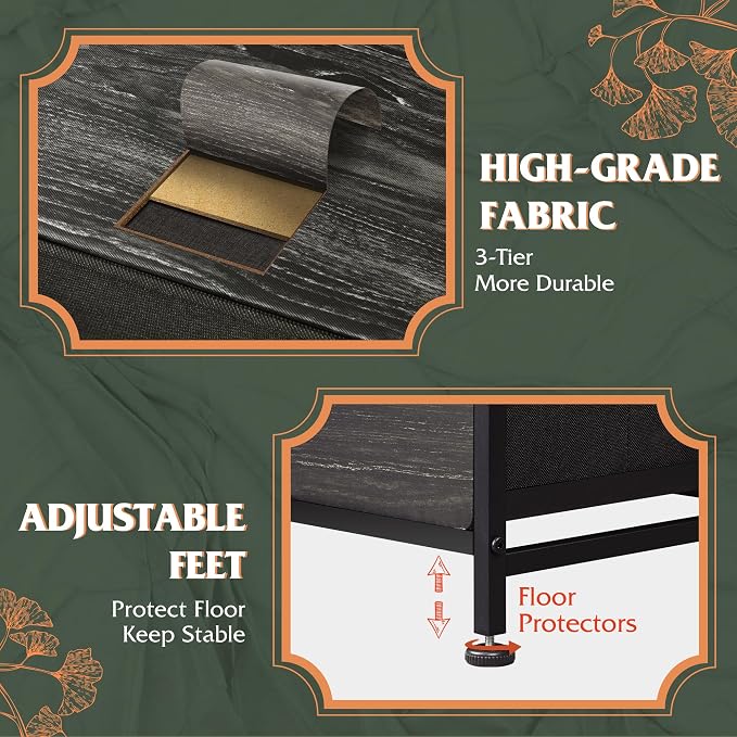 WLIVE 9-Drawer Dresser, Fabric Storage Tower - Image 7