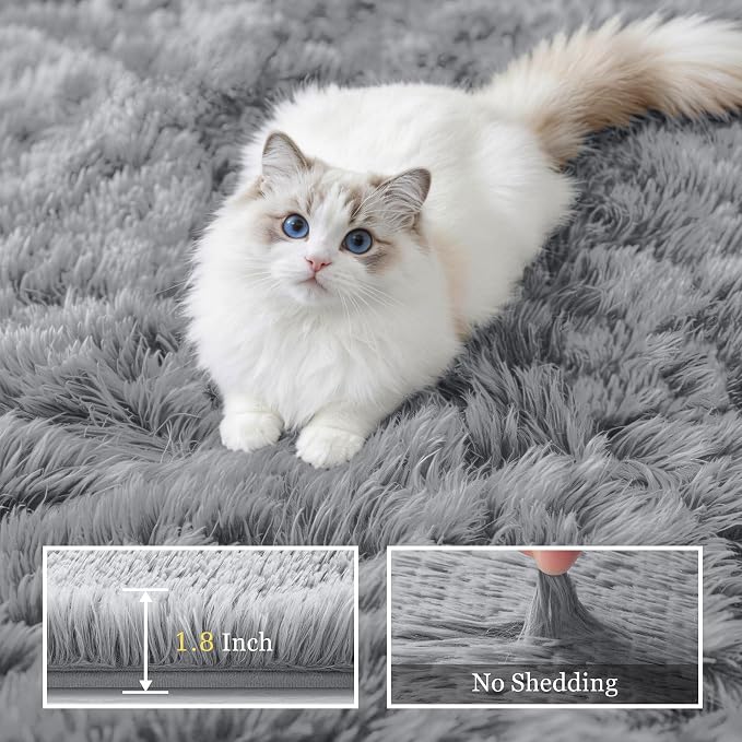 8x10 Area Rugs for Living Room Bedroom: Ultra Soft Fluffy Shag Rug Upgrade - Image 5