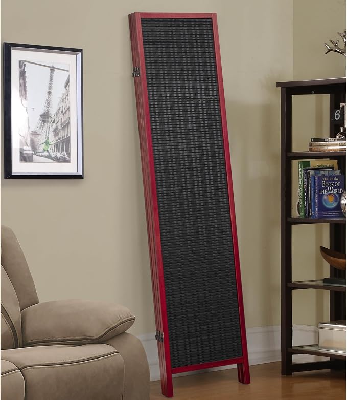 Roundhill Furniture Inkwell 4-Panel Bamboo Room Divider, Folding Portable - Image 5