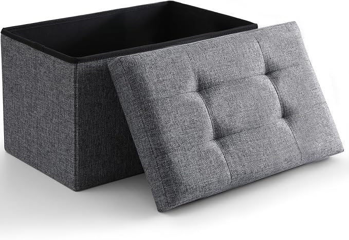 Storage Ottoman Cube Small Footrest Foldable Seat Foot Stools Square Tufted by CUYOCA-MakeYouFeelComfort