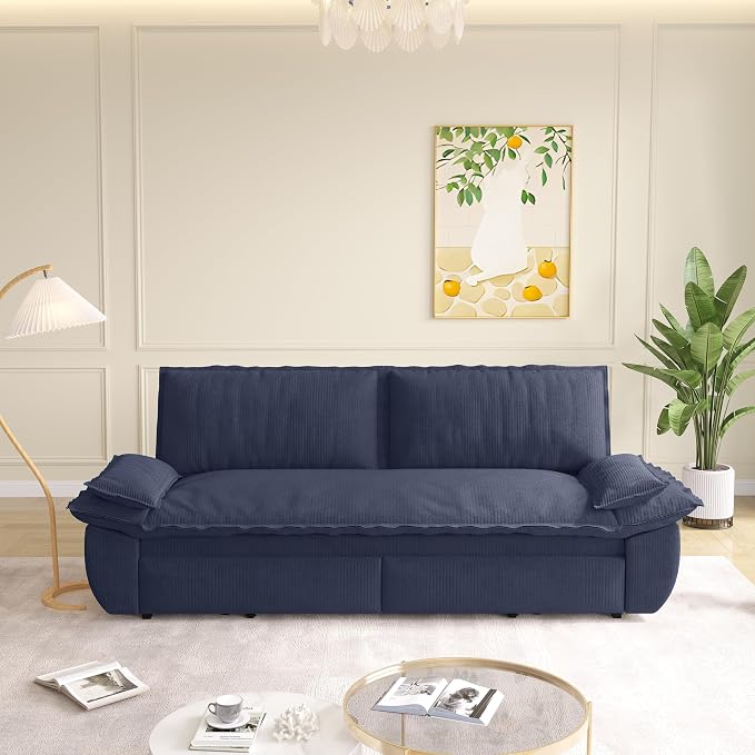 KEIKI 73.2" Queen Convertible Sofa Bed, 3-in-1 Pull Out Sleeper Couch - Image 8