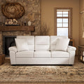 Morden Fort Faux Leather Sofa Couch, Modern Luxury Furniture by MordenFortFurniture