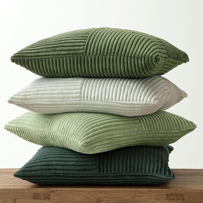 MIULEE Spring Green Decorative Throw Pillow Covers 16x16 Inch Set of 4 Boho - Image 6