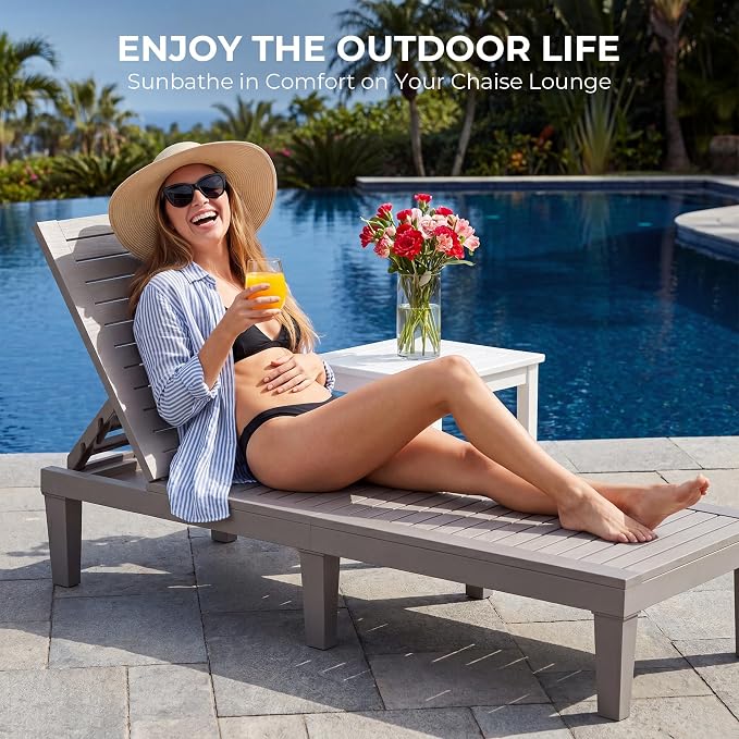HOMSHADE Chaise Lounge Chair Outdoor - Image 2