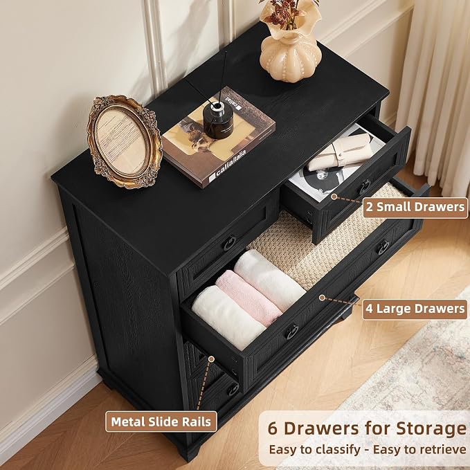 Joaxswe Farmhouse 5 Drawer Dresser - Image 9