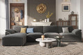 EASE MOOSE Sectional Modular Sofa, Oversized L Shape Sectional Couch Wide Deep by EASEMOOSE