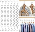 Space Saving Hangers for Clothes 6 Pack, Sturdy Metal Hangers Heavy Duty Magic by Besslly