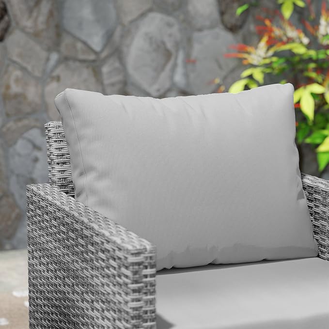 Outsunny 3 Pieces Patio Furniture Set, Wicker Conversation Bistro Set - Image 8