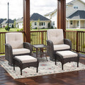 Belord 5 Piece Swivel Rocker Glider Outdoor Chairs Set of 2 by Belord