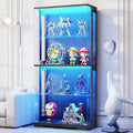 BROTTAR Display Cabinet with Glass Doors, 4-Tier Curio Cabinet with Transparent by BROTTAR