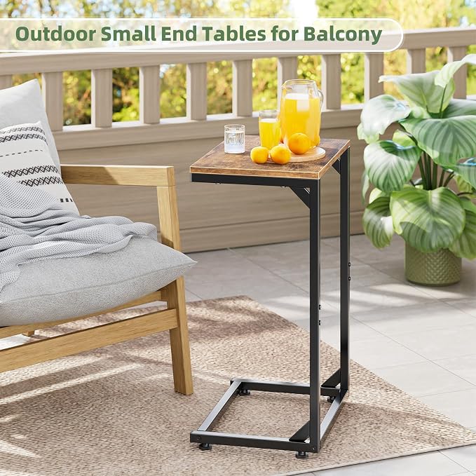 Simple Trending C Shaped End Table, Small Side Table, TV Trays - Image 2