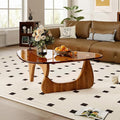 Modern Coffee Table for Living Room, 35.8" Mid Century Center Table, Tea Table by PRITIY