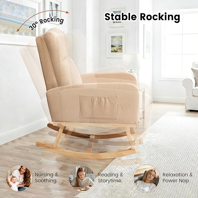Rocking Chair Nursery, Nursery Rocker Chairs - Image 3