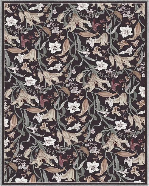 Area Rug 8x10 Vintage Rug Traditional Mat, Non Slip Indoor Boho Area Rug Carpet by PhonzenuoCarpet