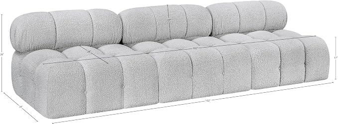 Meridian Furniture 611Grey-S102B Ames Collection Modern | Contemporary Modular - Image 10