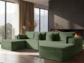 138" Cloud Sectional Couch, Comfort U Shaped Boneless Couch by VYUXWO
