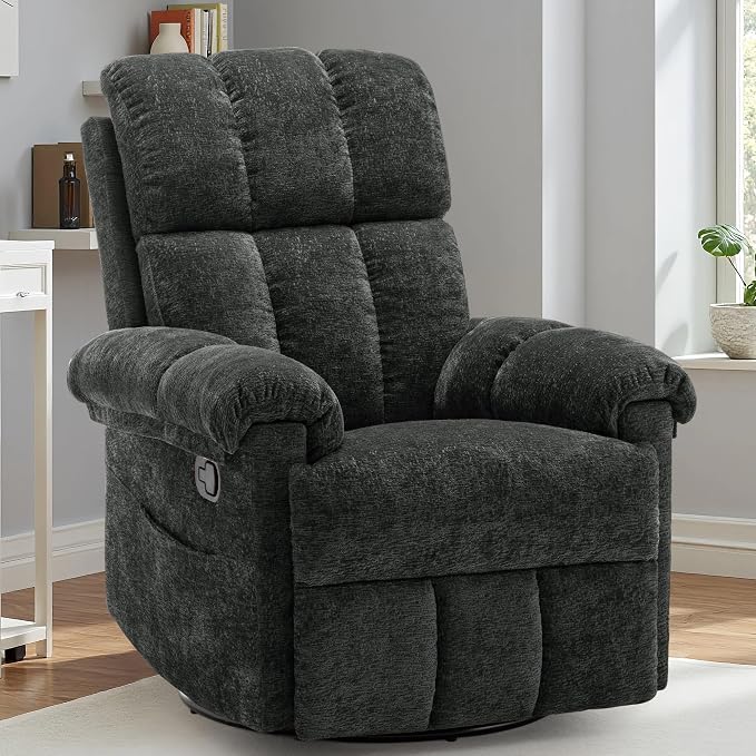 Korser Recliner Chair, Swivel Rocker Recliner Chair by KORSER