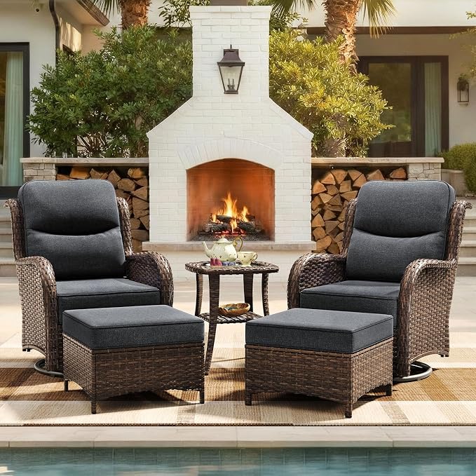 HILLGA 5-Piece Luxury Patio Furniture Set by HILLGA
