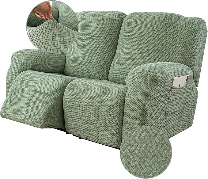 Genina Recliner Loveseat Cover Stretch Couch Covers Sofa slipcover by Genina