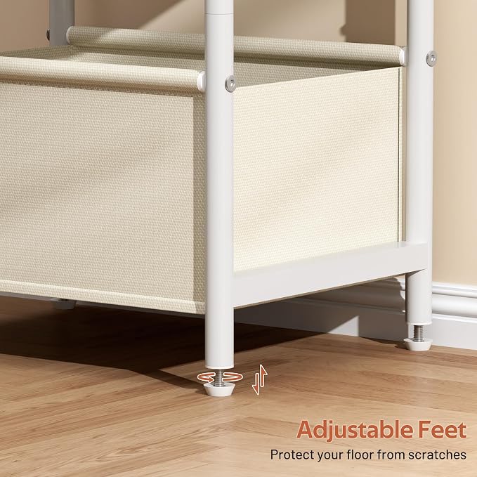 MISSLO Toddler Nightstand with Storage Basket Kids Night Stand with Large - Image 8