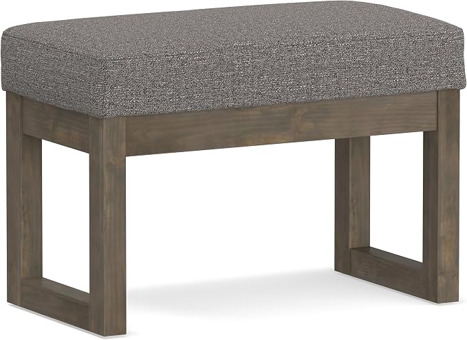 SIMPLIHOME Milltown Small Ottoman Bench by SimpliHome