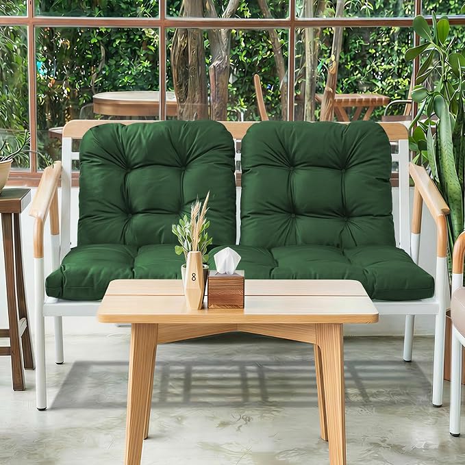 Wicker Chair Cushions of 3 Pieces, Waterproof Cushions - Image 8