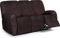 ANARACHON Leather Look Recliner Couch Cover, 8-Pieces Stretch Recliner Sofa by ANARACHON