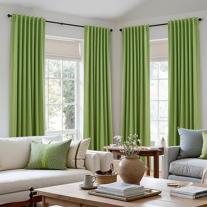 Guken 100% Blackout Curtains 102 Inch Length 2 Panels Set - Image 10