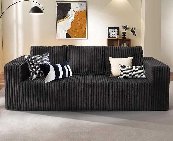 Modular Sectional Sofa 3-Seater Modular Couch by YourHomeDeservesMore