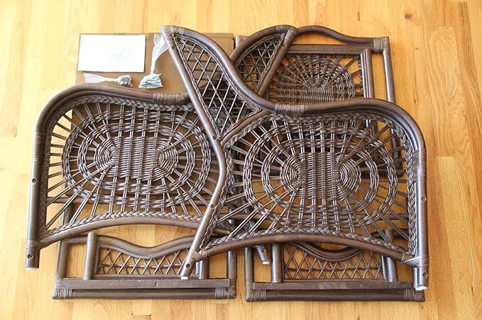 Malibu Lounge Living Accent Armchair Natural Rattan Wicker Handmade Design - Image 9