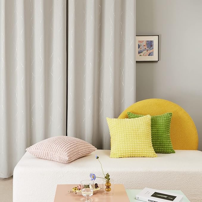 Deconovo Room Darkening Curtain, Thermal Insulated Noise Reducing Drapes - Image 3