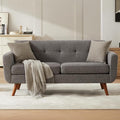 Tbfit 65" W Loveseat Sofa, Mid Century Modern Love Seat Couches by TBfit