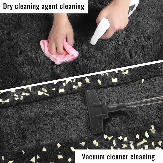 PAGISOFE 6x9 Ft Fluffy Bedroom Rugs, Fuzzy Shaggy Carpet, Indoor Plush Nursery - Image 7