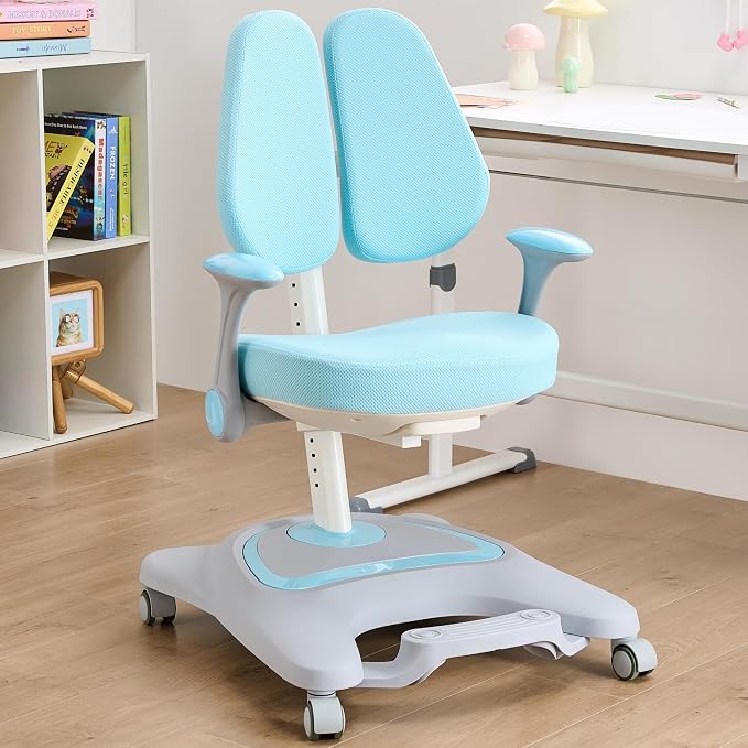 ERIYA Kids Desk Chair, Ergonomic Chair: Height-Adjustable, Double Back Support - Image 9