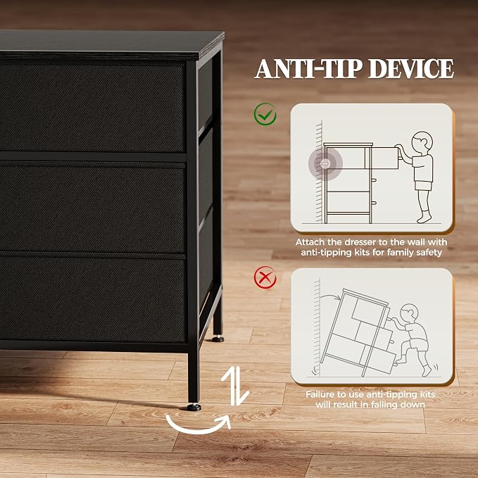 Huuger 63 Inch Dresser for Bedroom, Long Dresser - Image 8
