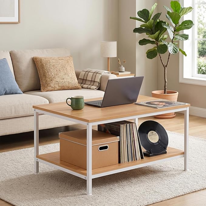 ZenStyle Industrial Coffee Table - Image 6